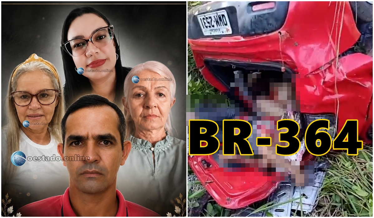 Acidente deixa 5 mortos na BR-364 na Ponta do Abunã